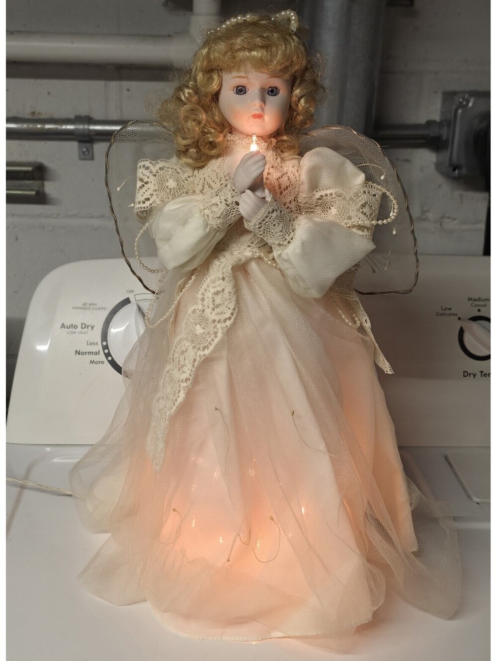 FAIRY ANGEL TREE TOPPER House of Lloyd Christmas Around the World LIGHTS WORK